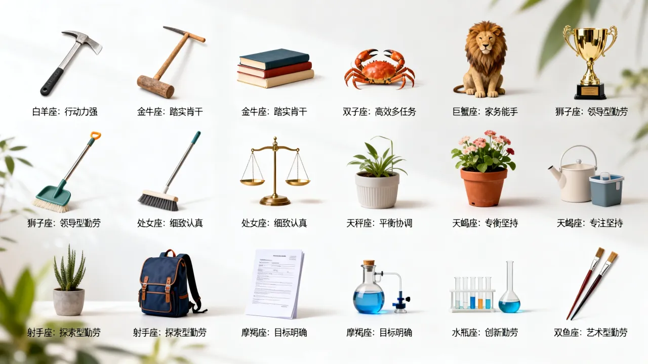 哪个星座最勤快？十二星座谁最勤劳爱干活？