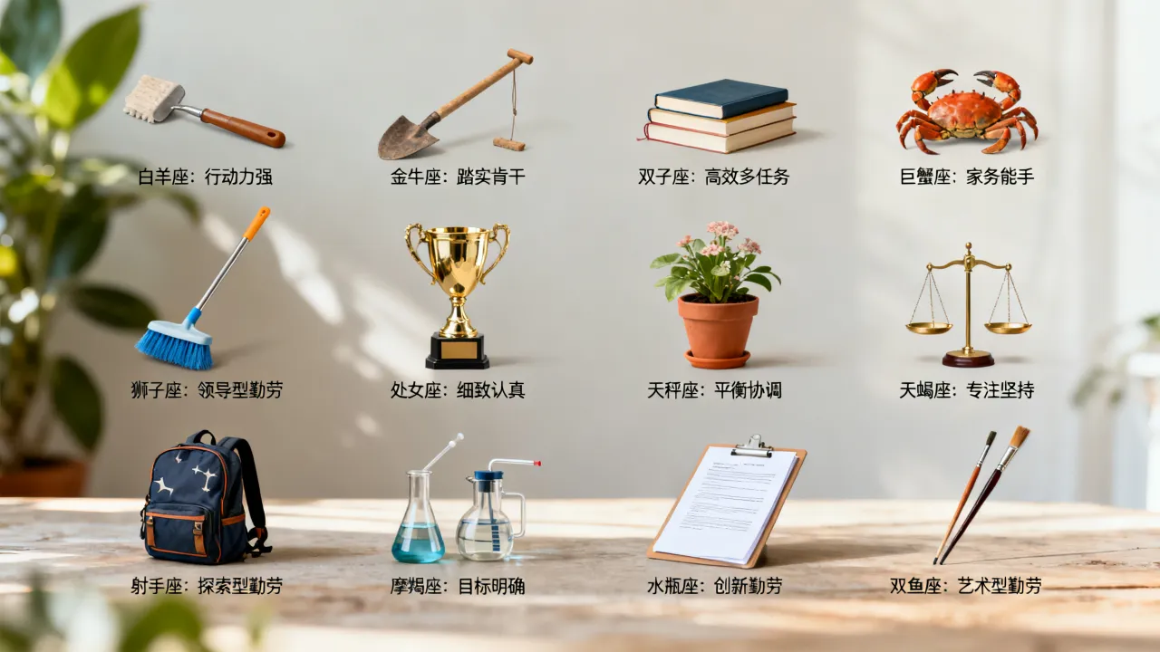 哪个星座最勤快？十二星座谁最勤劳爱干活？