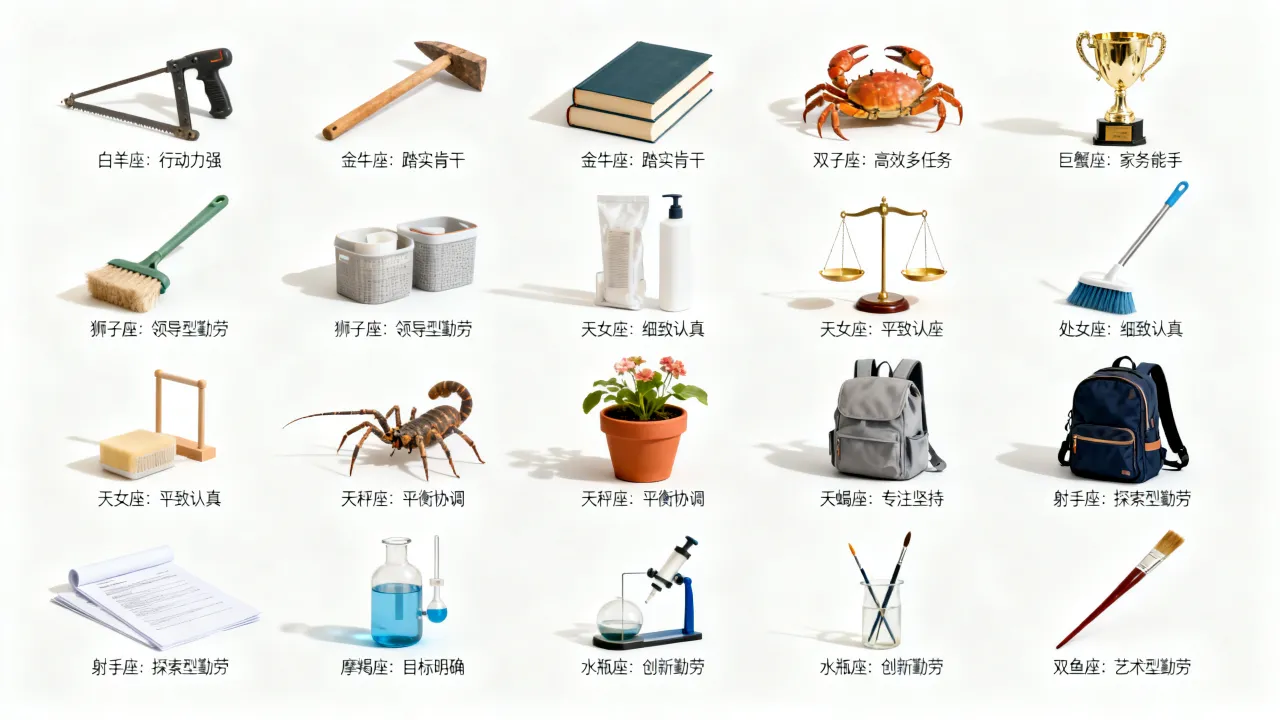 哪个星座最勤快？十二星座谁最勤劳爱干活？