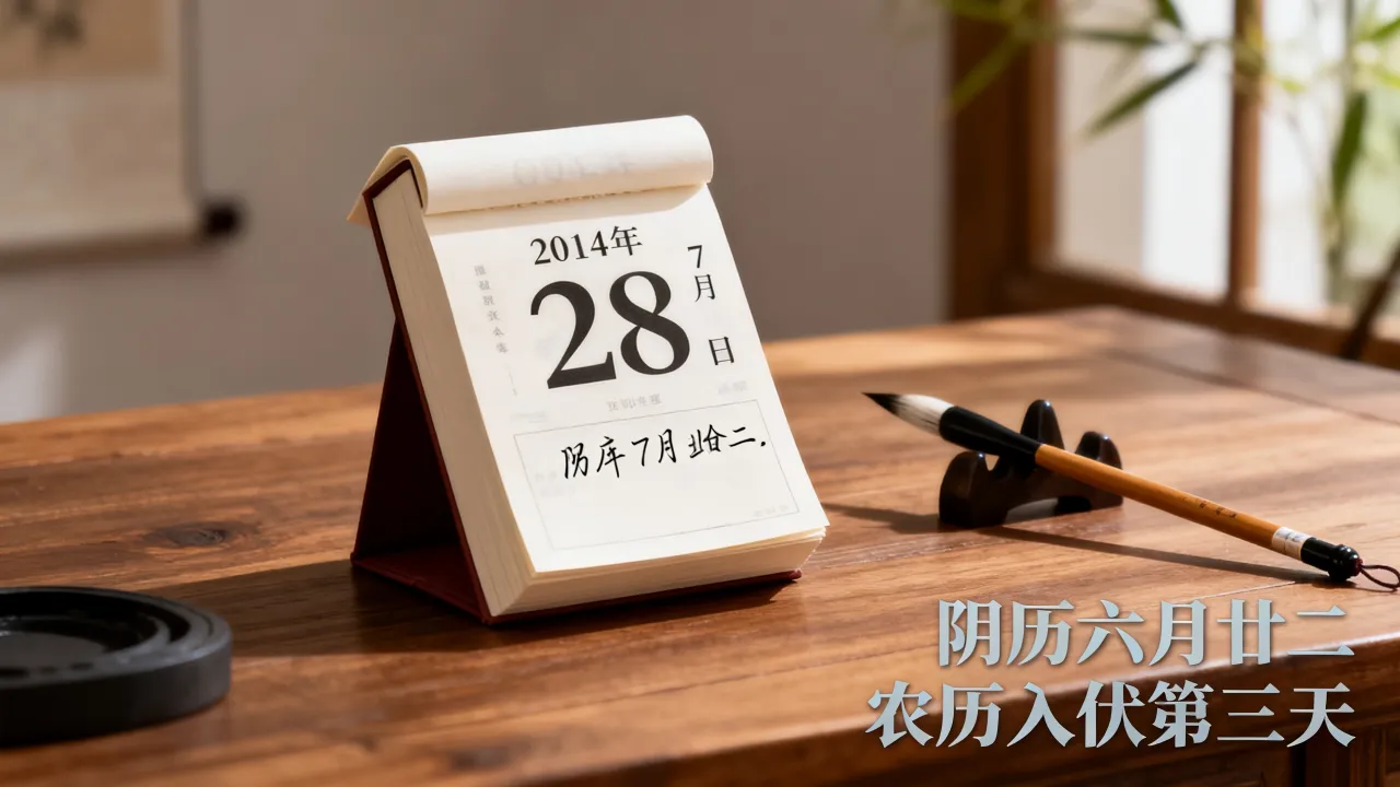 2014年7月28日阴历是几月几号,7月28日农历是什么日子 2014年7月28日阴历是几月几号,7月28日农历是什么日子