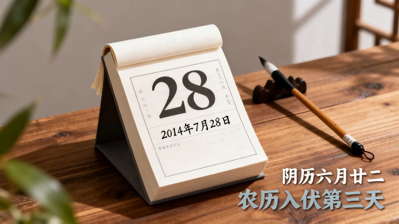 2014年7月28日阴历是几月几号,7月28日农历是什么日子 2014年7月28日阴历是几月几号,7月28日农历是什么日子