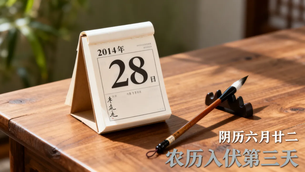 2014年7月28日阴历是几月几号,7月28日农历是什么日子 2014年7月28日阴历是几月几号,7月28日农历是什么日子