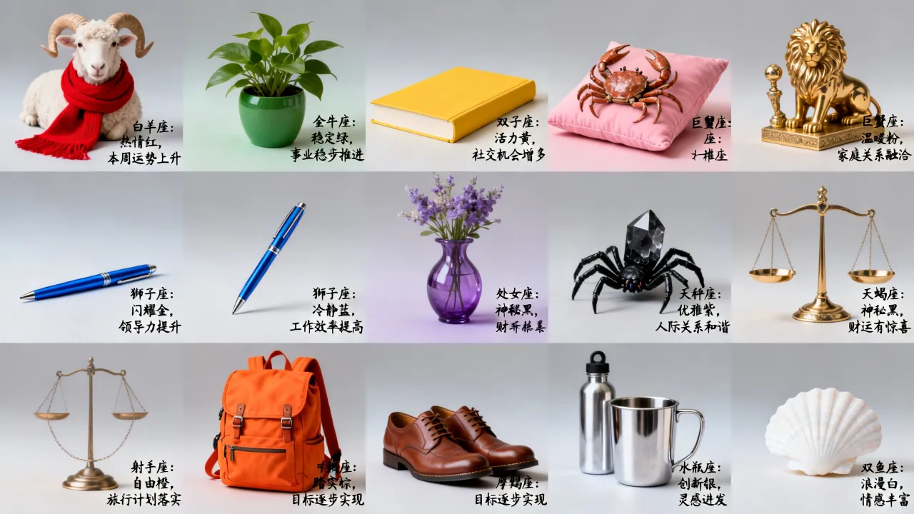 十二星座性格对应的颜色是什么，如何通过颜色准确了解星座运势？