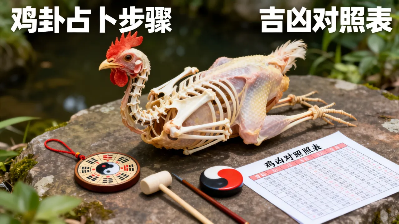 打牙祭鸡卦怎么看吉凶,鸡卦占卜对照表与吉凶详解 打牙祭鸡卦怎么看吉凶,鸡卦占卜对照表与吉凶详解