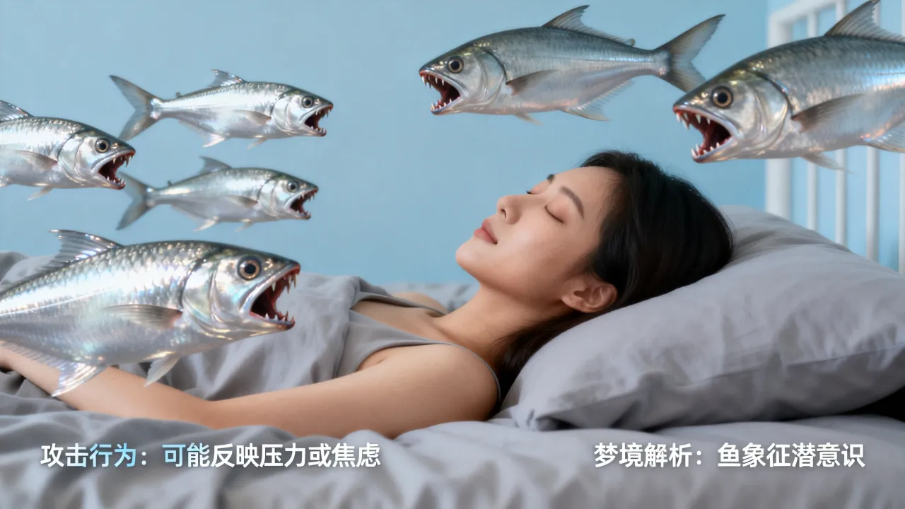 梦到鱼攻击人是什么预兆,梦见鱼咬人凶吉解析 梦到鱼攻击人是什么预兆,梦见鱼咬人凶吉解析