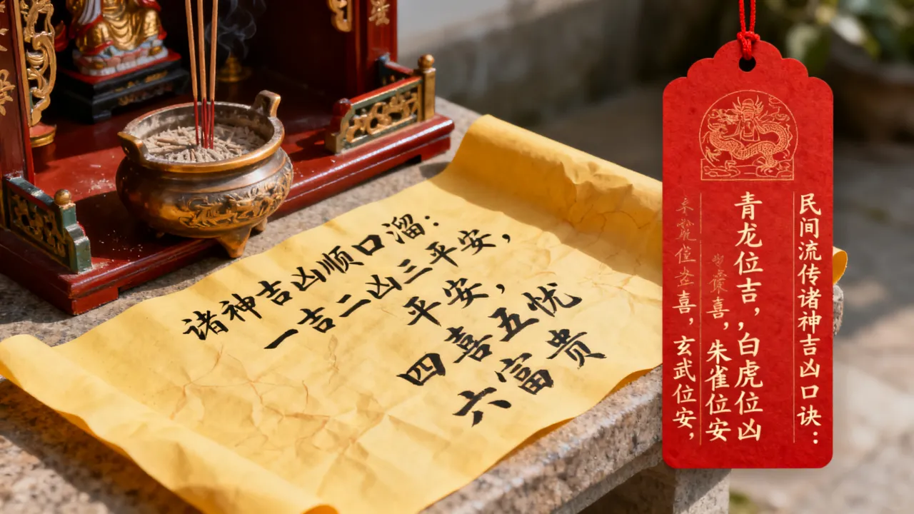诸神吉凶顺口溜怎么说，民间流传的诸神吉凶口诀有哪些