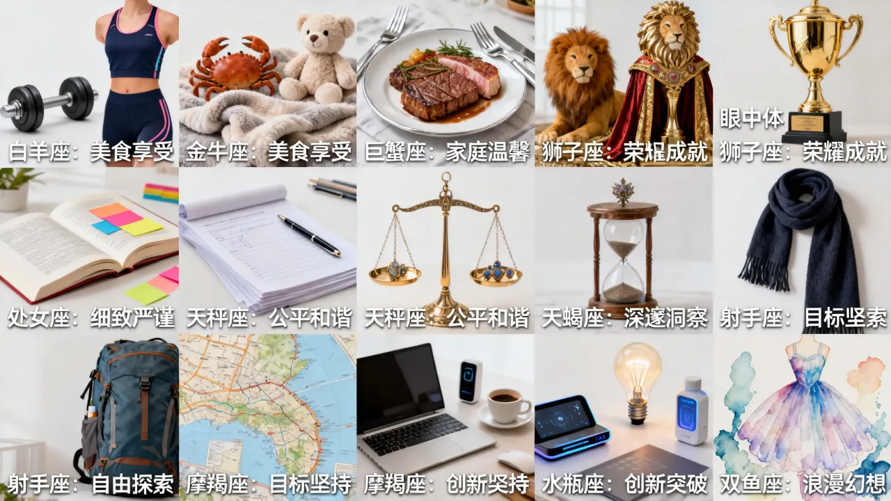 十二星座眼中体分别是什么样子，哪个星座最准？