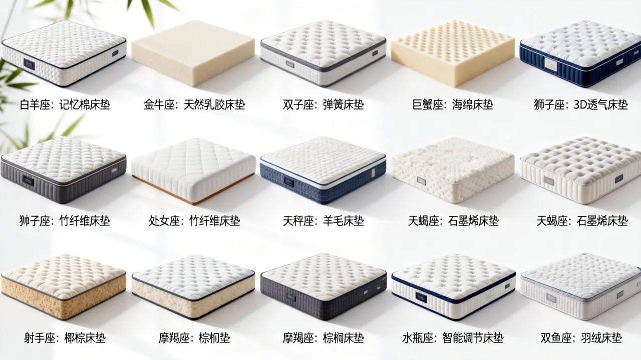 十二星座的床垫怎么选,哪个材质最适合你的星座? 十二星座的床垫怎么选,哪个材质最适合你的星座?