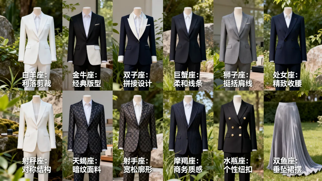 十二星座专属西服是什么?如何挑选你的星座西服搭配 十二星座专属西服是什么?如何挑选你的星座西服搭配