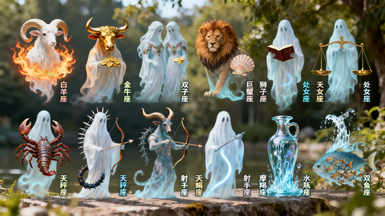 十二星座幽灵是什么意思,十二星座幽灵长什么样 十二星座幽灵是什么意思,十二星座幽灵长什么样