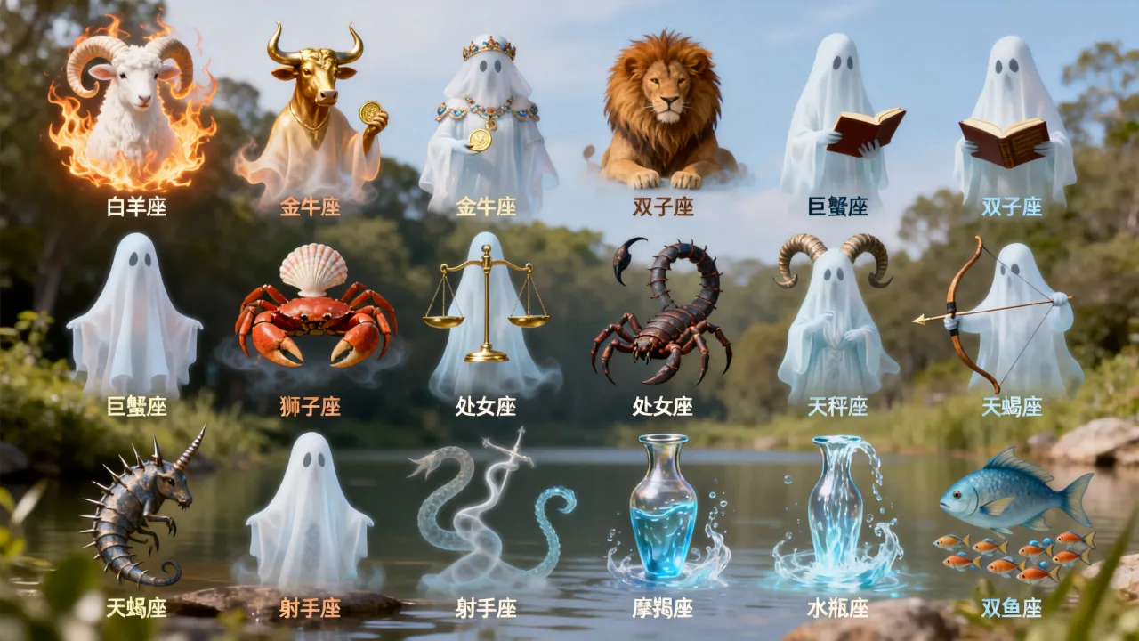 十二星座幽灵是什么意思,十二星座幽灵长什么样 十二星座幽灵是什么意思,十二星座幽灵长什么样
