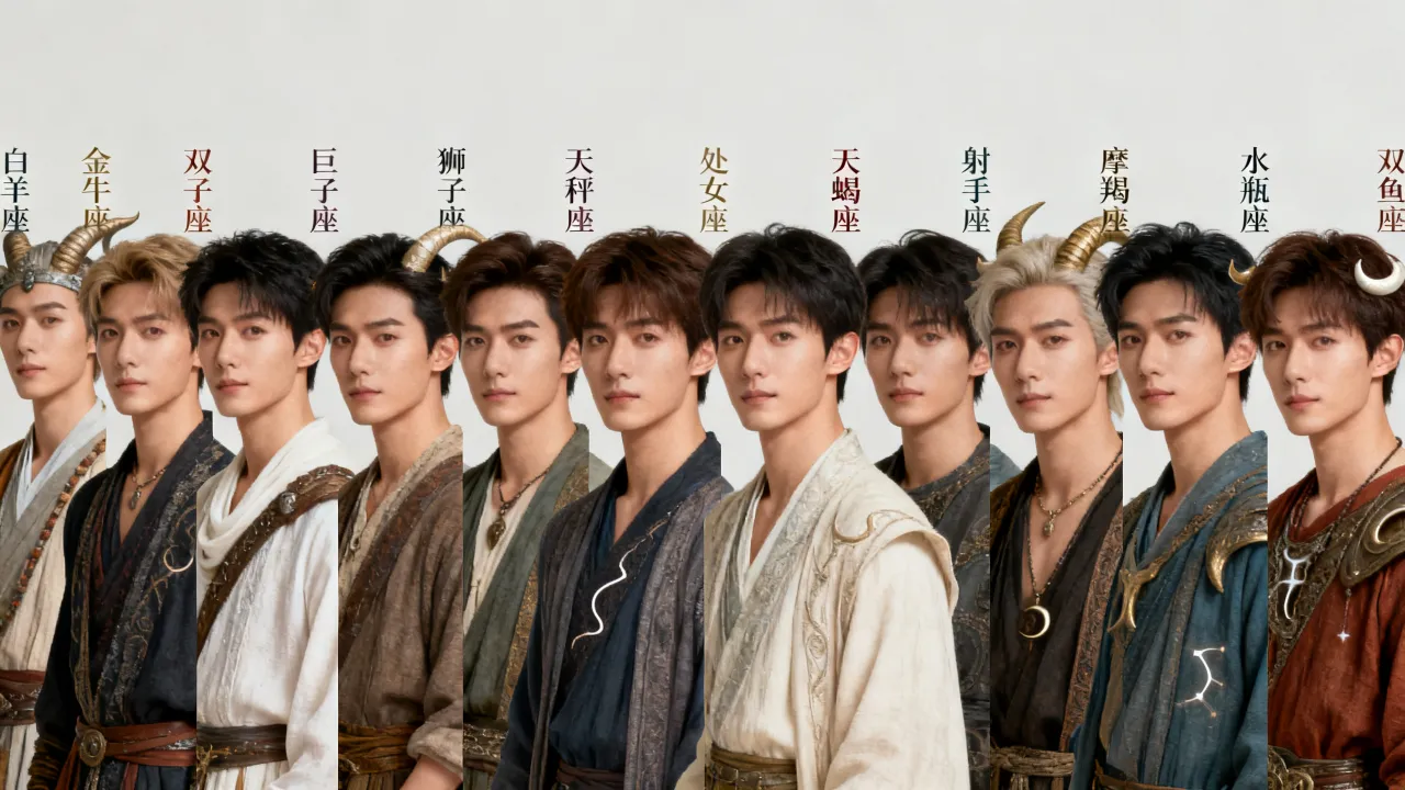 十二星座男谁最帅？颜值排名大揭秘，哪个星座男长相最吸引人？