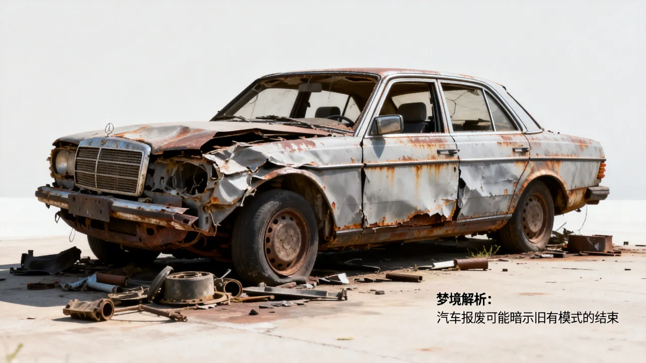 梦见汽车烂了意味着什么，汽车报废梦境有何预兆