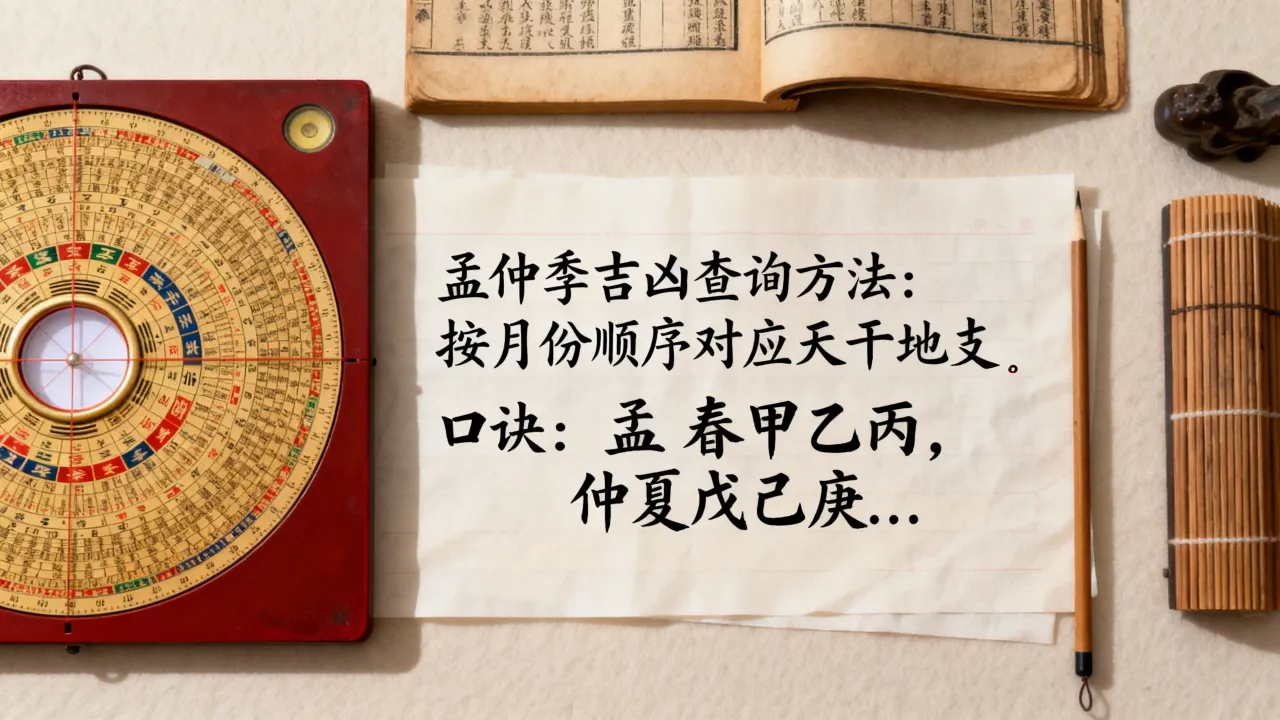孟仲季吉凶怎么算,孟仲季吉凶查询方法及口诀是什么 孟仲季吉凶怎么算,孟仲季吉凶查询方法及口诀是什么
