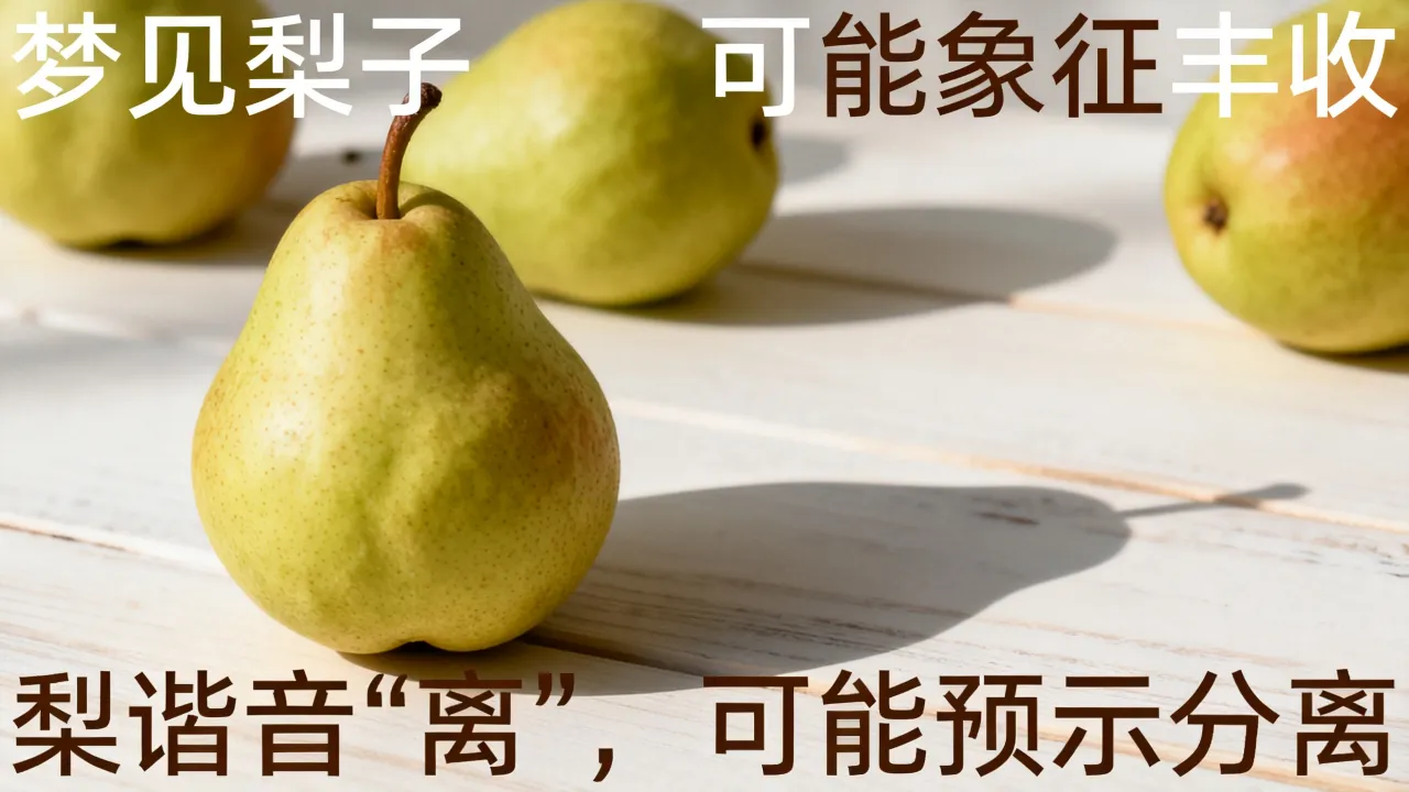 梦见梨子是什么意思?做梦梦到梨子预兆好坏?周公解梦 梦见梨子是什么意思?做梦梦到梨子预兆好坏?周公解梦