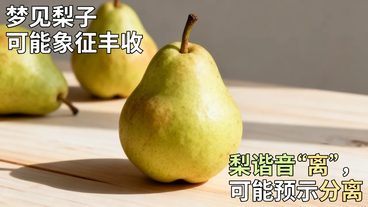 梦见梨子是什么意思?做梦梦到梨子预兆好坏?周公解梦 梦见梨子是什么意思?做梦梦到梨子预兆好坏?周公解梦