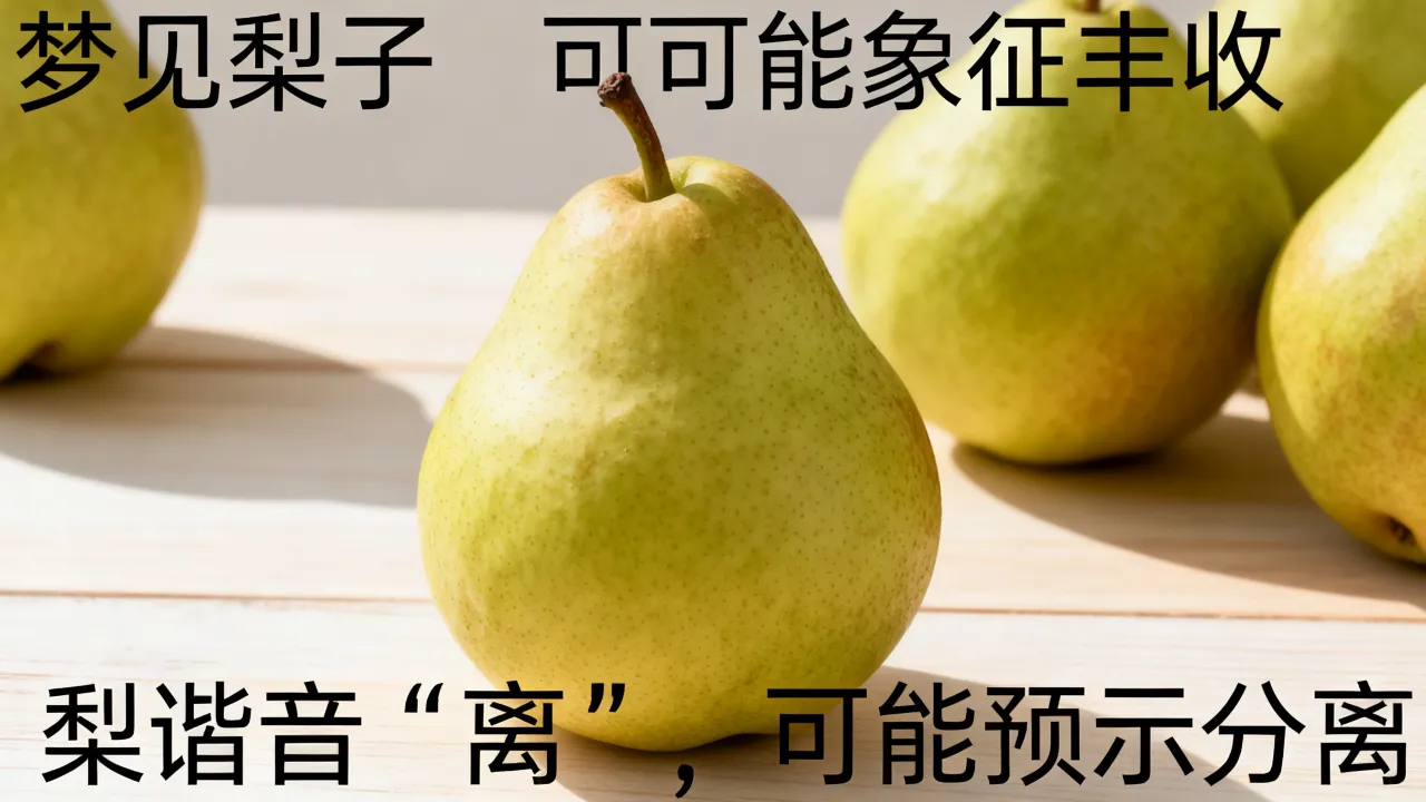 梦见梨子是什么意思?做梦梦到梨子预兆好坏?周公解梦 梦见梨子是什么意思?做梦梦到梨子预兆好坏?周公解梦
