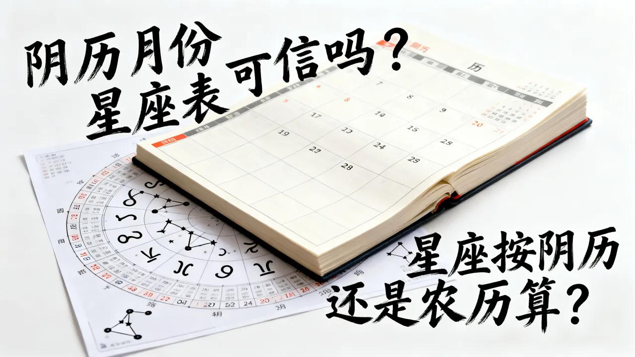 阴历月份星座表可信吗,星座是按阴历还是农历算? 阴历月份星座表可信吗,星座是按阴历还是农历算?