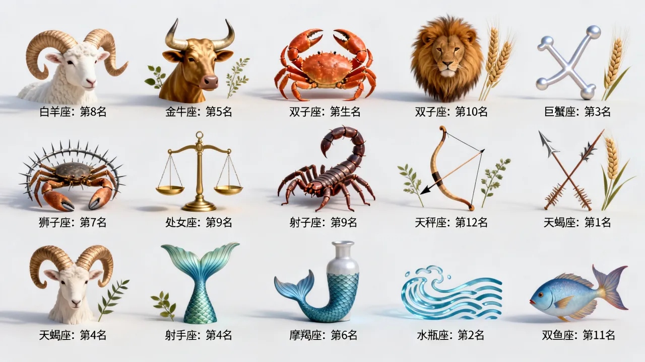 十二星座谁最丧,十二星座中最丧的星座排名 十二星座谁最丧,十二星座中最丧的星座排名