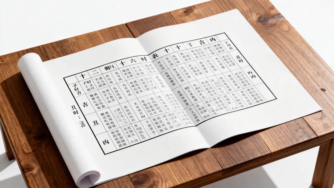 怎么看十二时辰吉凶表，十二时辰吉凶表如何看才准确？