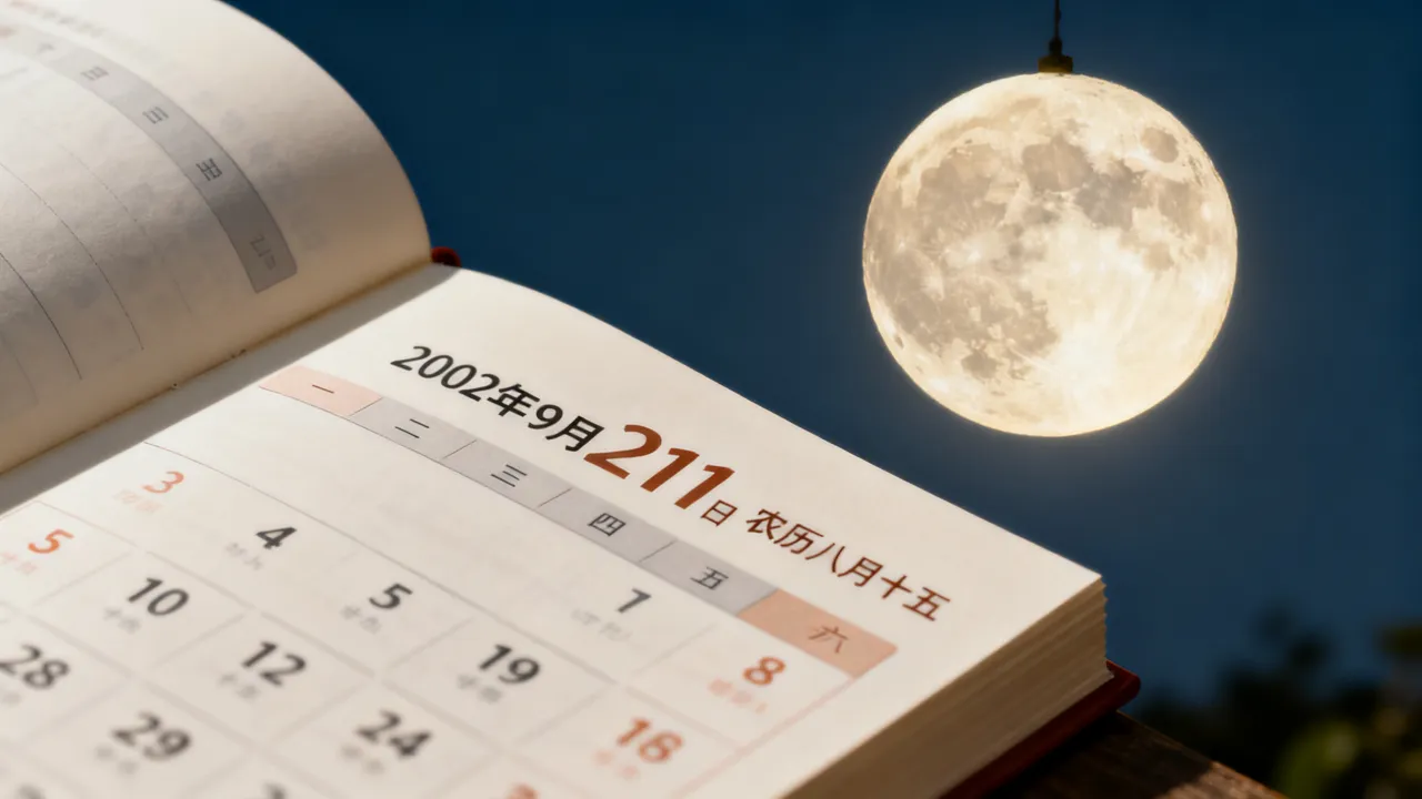 2002年农历八月十五是公历几号?阴历八月十五对应公历日期 2002年农历八月十五是公历几号?阴历八月十五对应公历日期