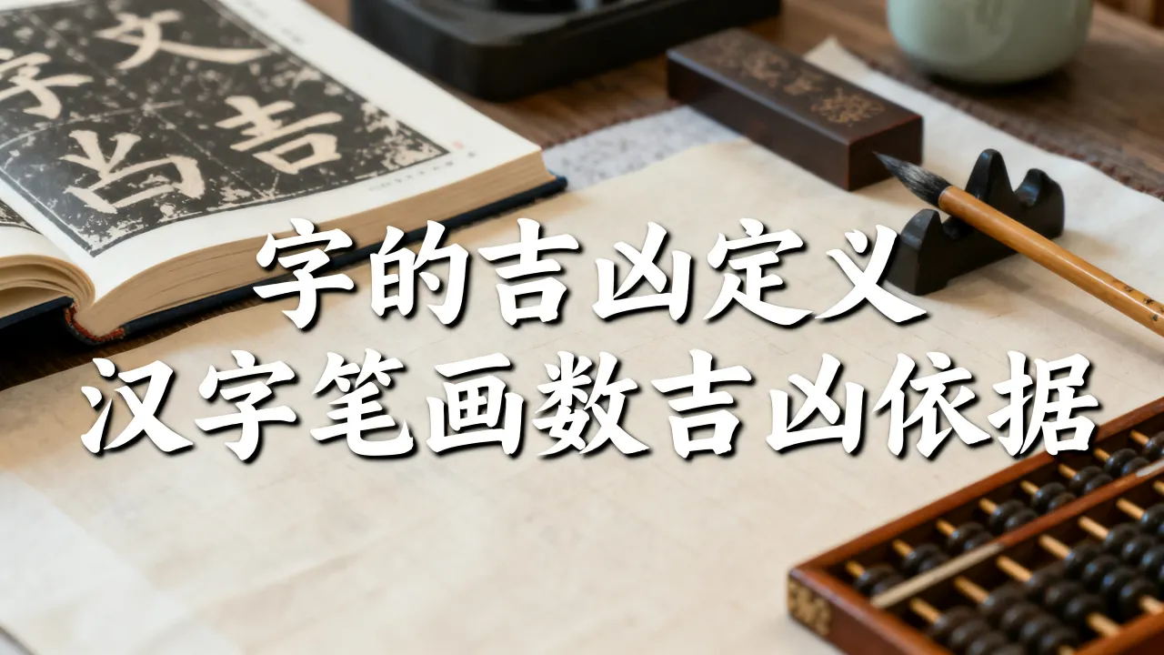 字的吉凶是怎么定义的，汉字笔画数吉凶有何依据