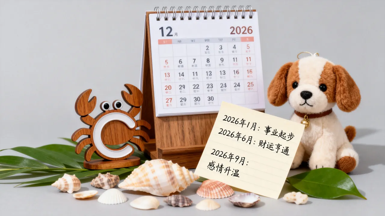 属狗巨蟹座2026年每月运势如何?哪个月份运势最旺最顺? 属狗巨蟹座2026年每月运势如何?哪个月份运势最旺最顺?