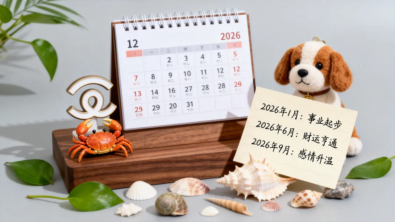 属狗巨蟹座2026年每月运势如何?哪个月份运势最旺最顺? 属狗巨蟹座2026年每月运势如何?哪个月份运势最旺最顺?
