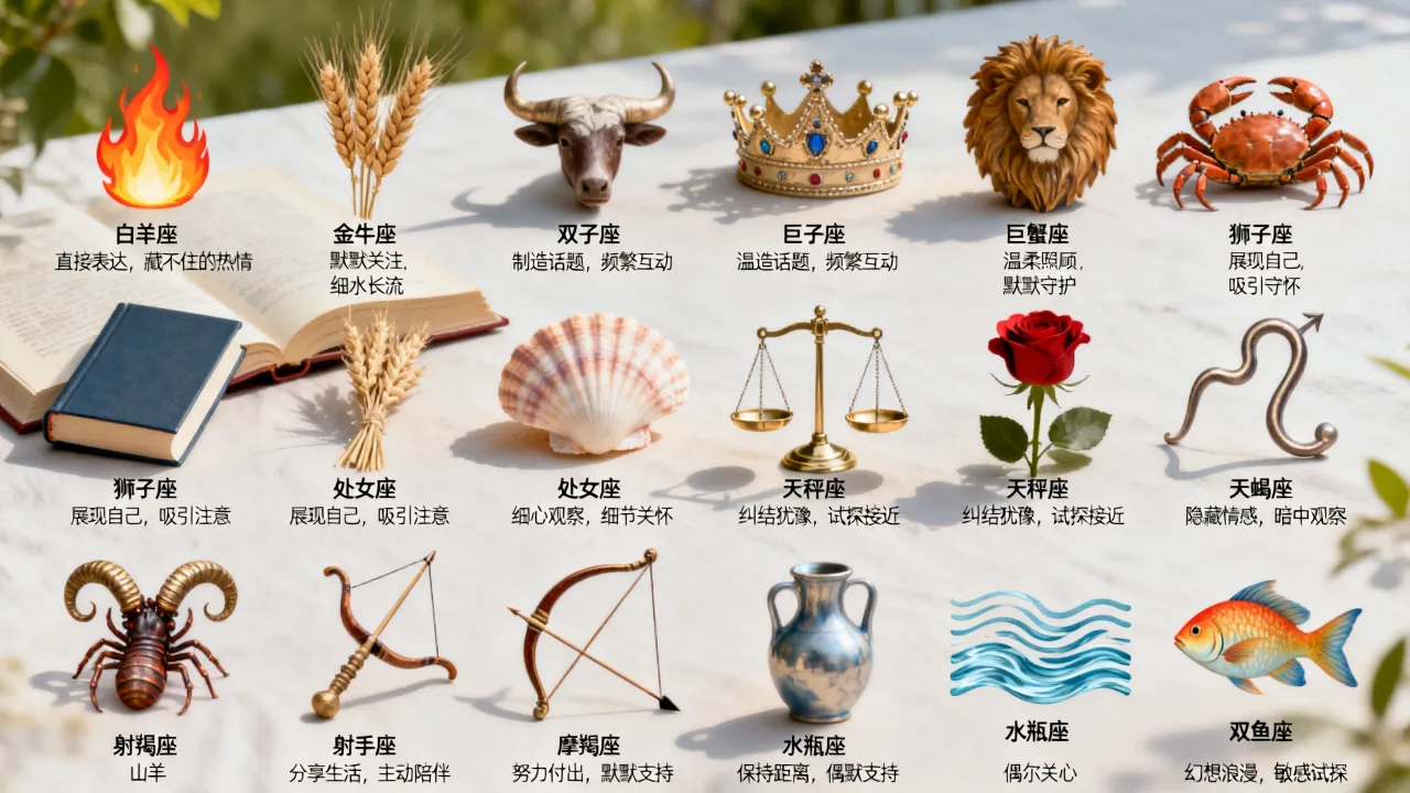 十二星座暗恋语有哪些?,十二星座暗恋一个人的表现是什么? 十二星座暗恋语有哪些?,十二星座暗恋一个人的表现是什么?