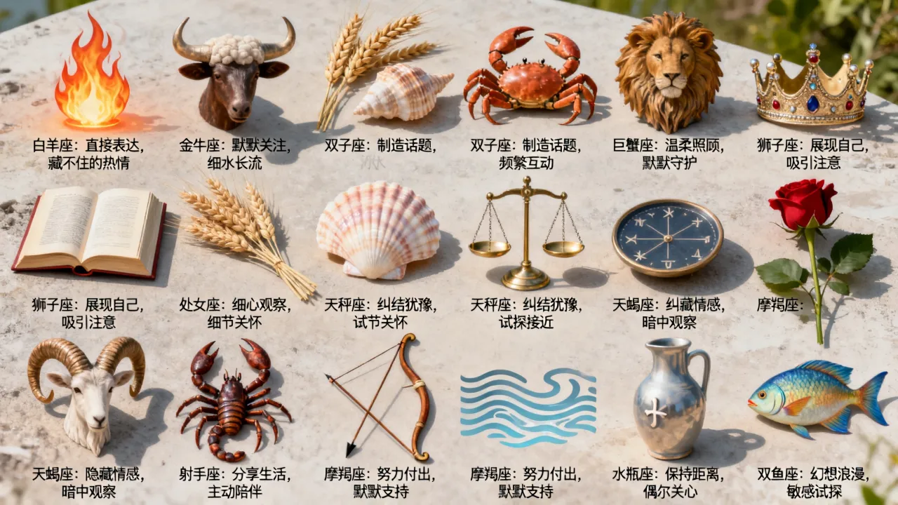 十二星座暗恋语有哪些?,十二星座暗恋一个人的表现是什么? 十二星座暗恋语有哪些?,十二星座暗恋一个人的表现是什么?