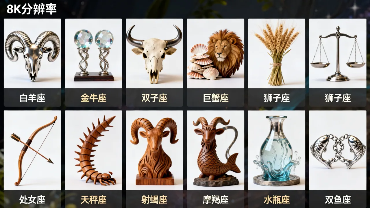十二个星座的图片有哪些，十二星座图片高清大全新版怎么找