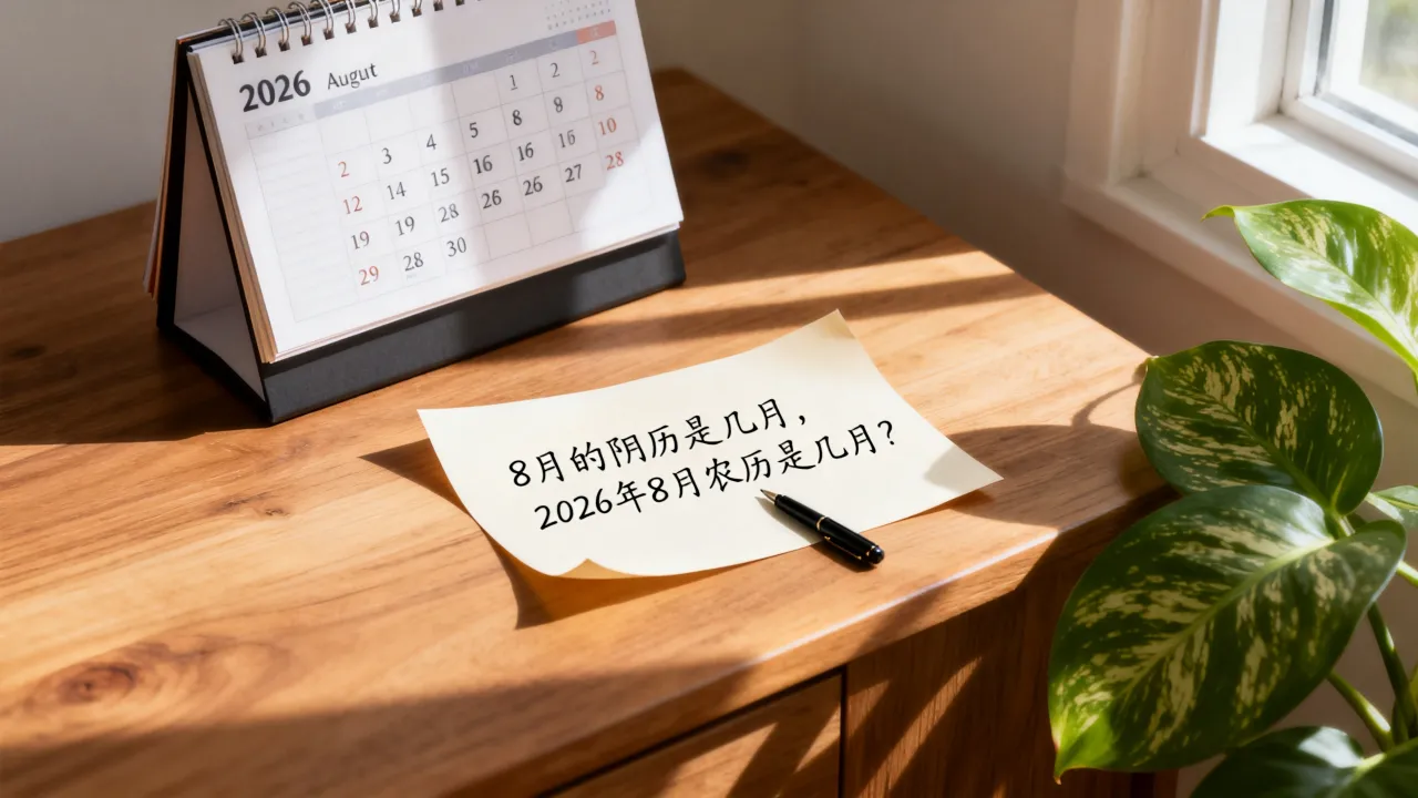 8月的阴历是几月，2026年8月农历是几月？