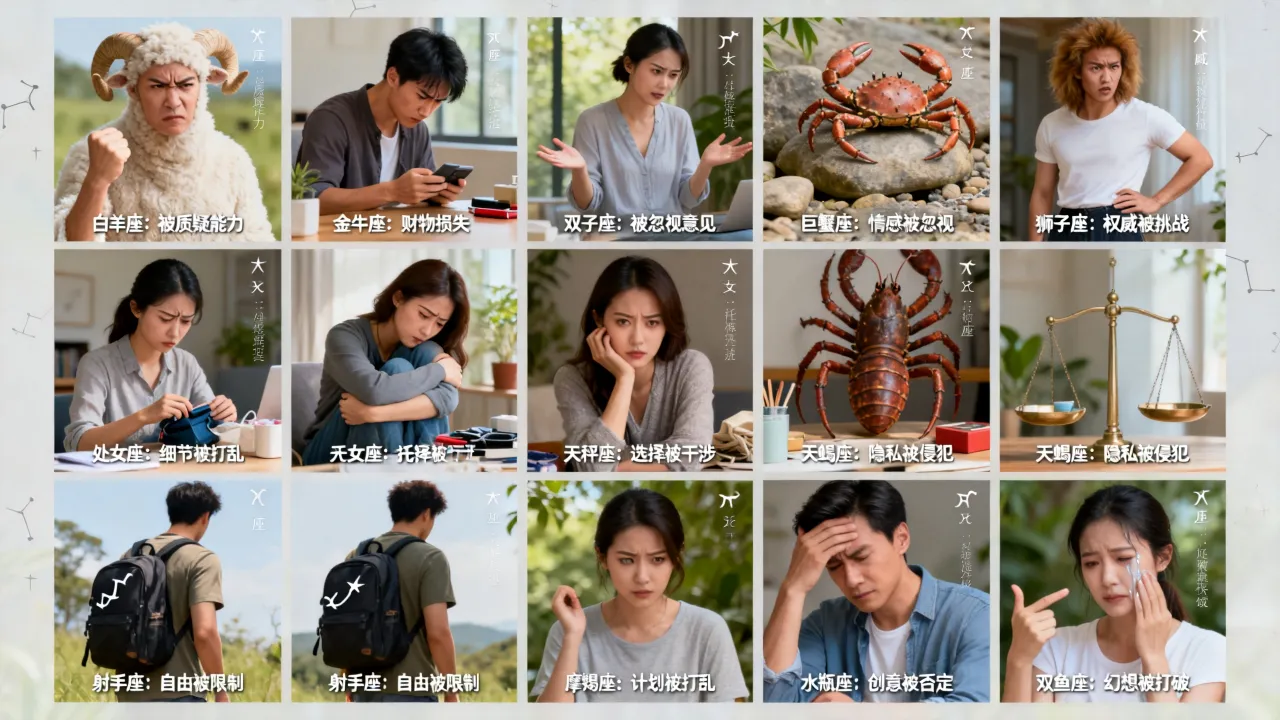 十二星座恼怒原因是什么,十二星座为什么会生气发火? 十二星座恼怒原因是什么,十二星座为什么会生气发火?