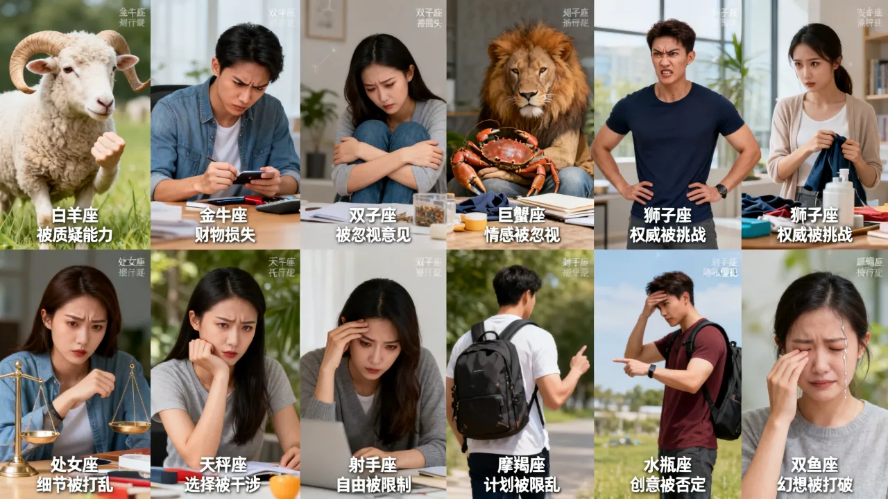 十二星座恼怒原因是什么，十二星座为什么会生气发火？