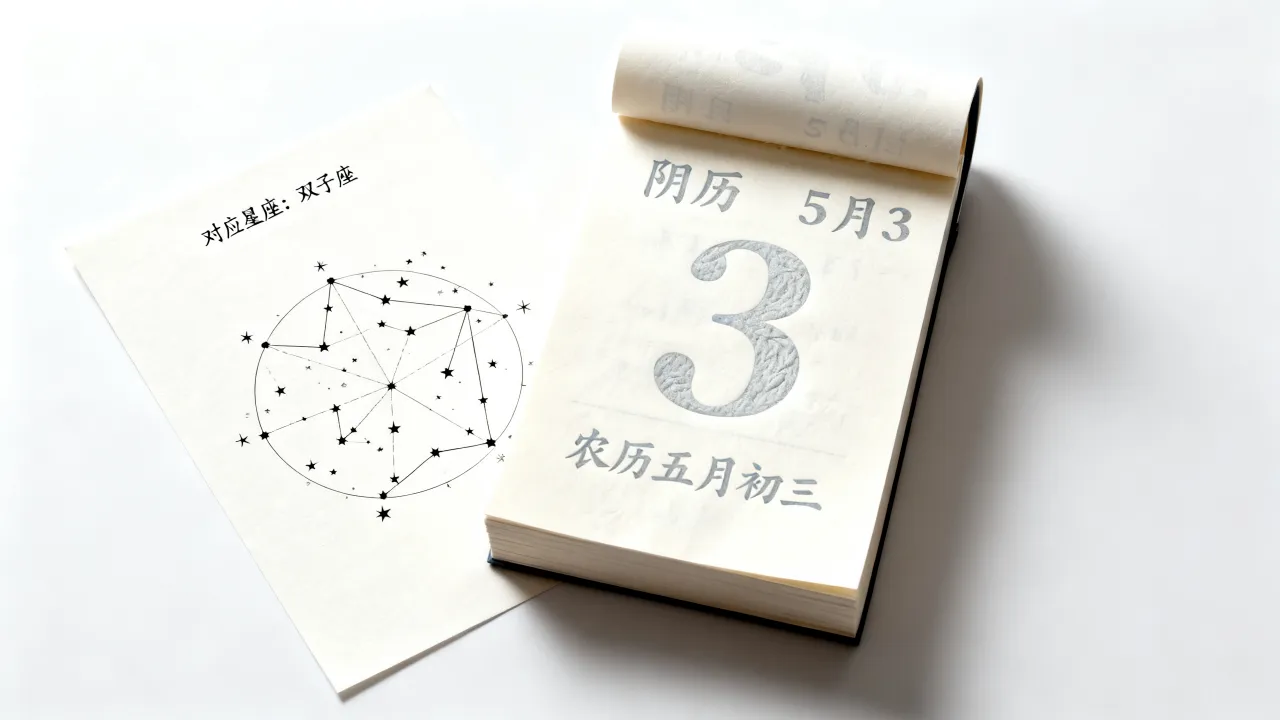 阴历5月3是什么星座，农历五月初三属于哪个星座？