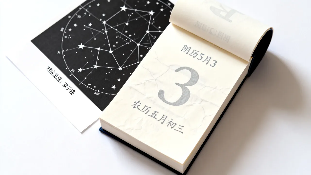 阴历5月3是什么星座，农历五月初三属于哪个星座？