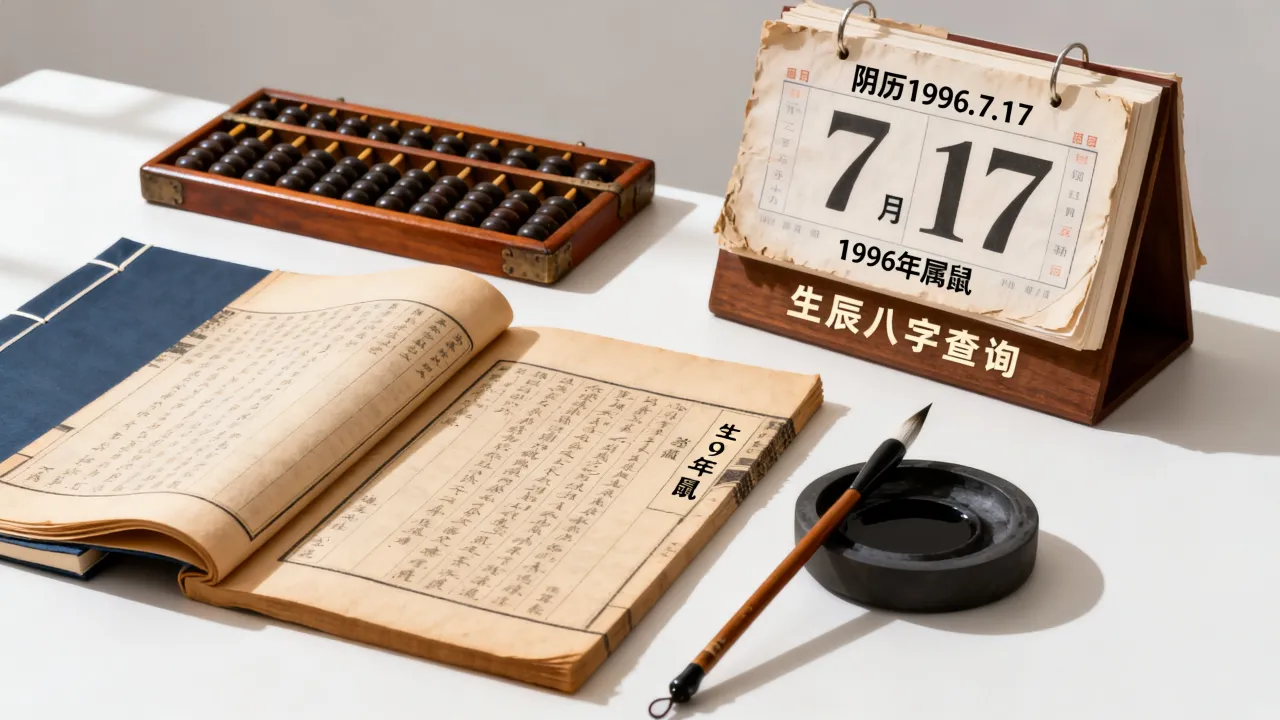 阴历1996.7.17是什么命，1996年属鼠生辰八字查询