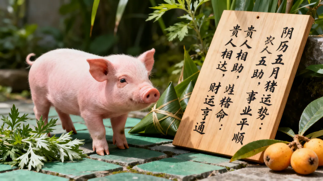 阴历五月份的猪运势如何，农历五月出生的猪命好不好