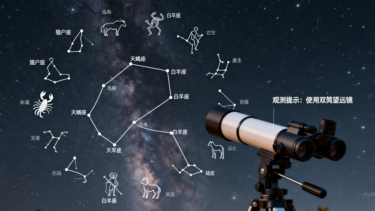 夜空十二星座是什么,十二星座怎么观测和辨别? 夜空十二星座是什么,十二星座怎么观测和辨别?