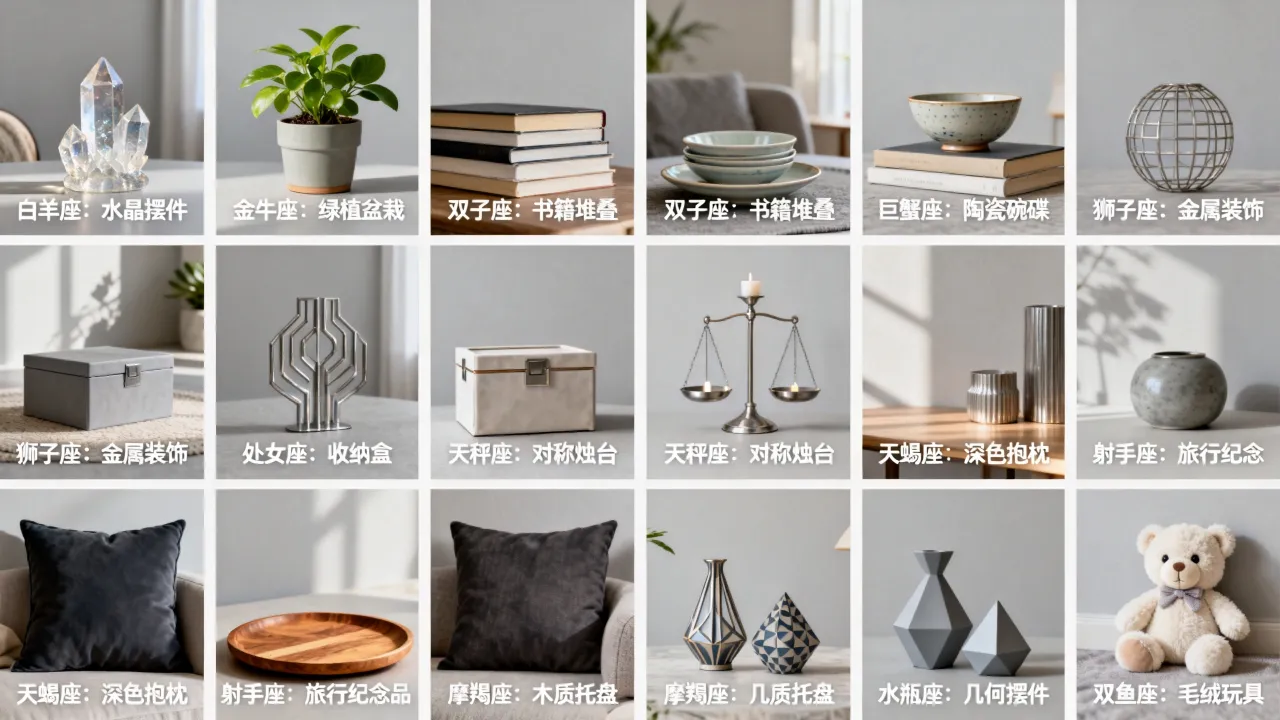 十二星座屋里摆什么最旺运，十二星座家居物品摆放宜忌全攻略