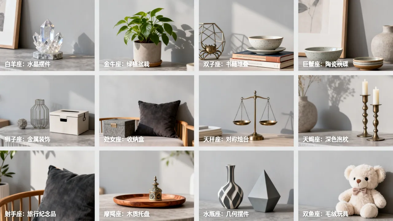 十二星座屋里摆什么最旺运，十二星座家居物品摆放宜忌全攻略