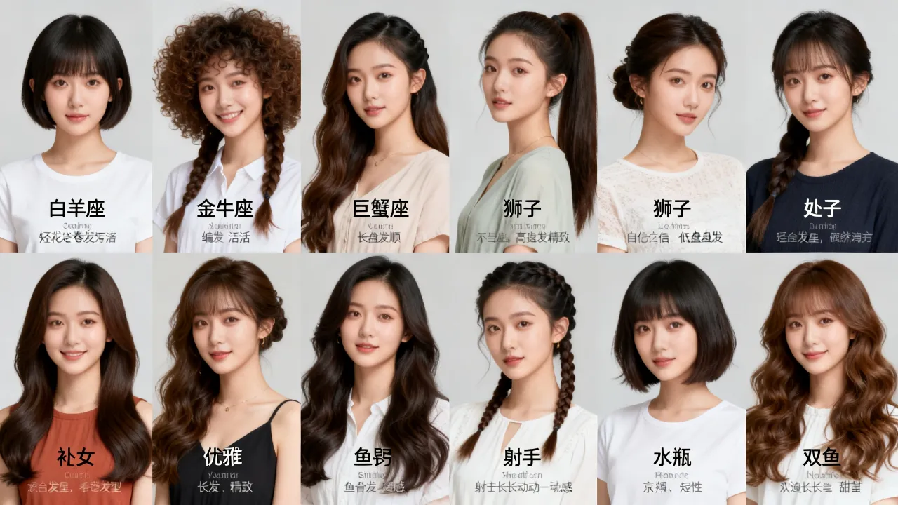 十二星座喜欢的发型是什么?十二星座女生适合什么发型? 十二星座喜欢的发型是什么?十二星座女生适合什么发型?