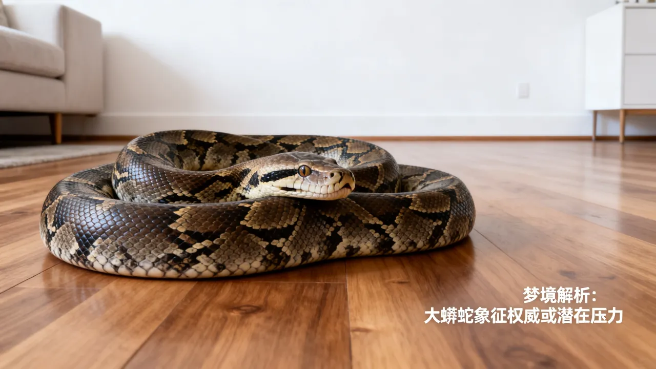 梦到了大蟒蛇进家是啥预兆，梦见大蟒蛇进屋好不好