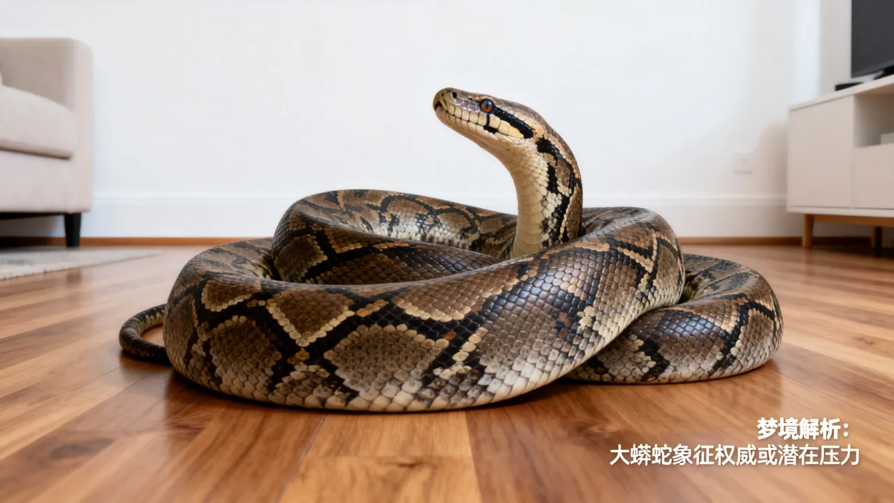 梦到了大蟒蛇进家是啥预兆，梦见大蟒蛇进屋好不好