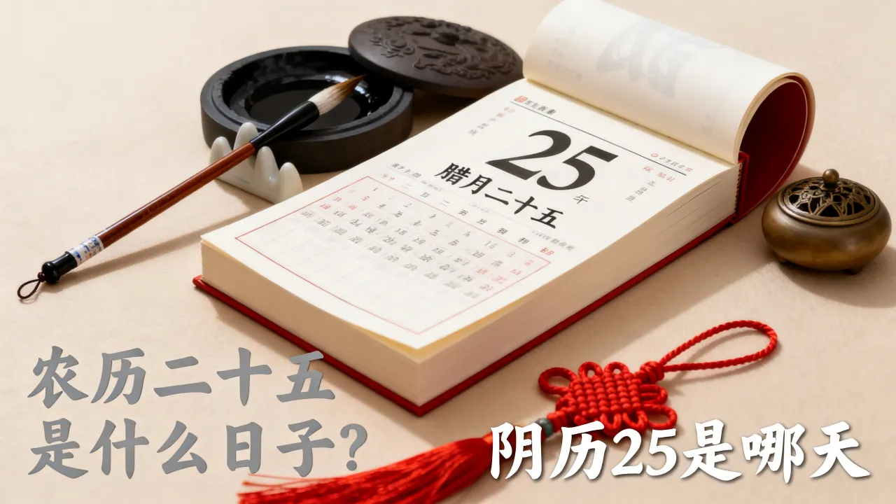 阴历25是哪天，农历二十五是什么日子？
