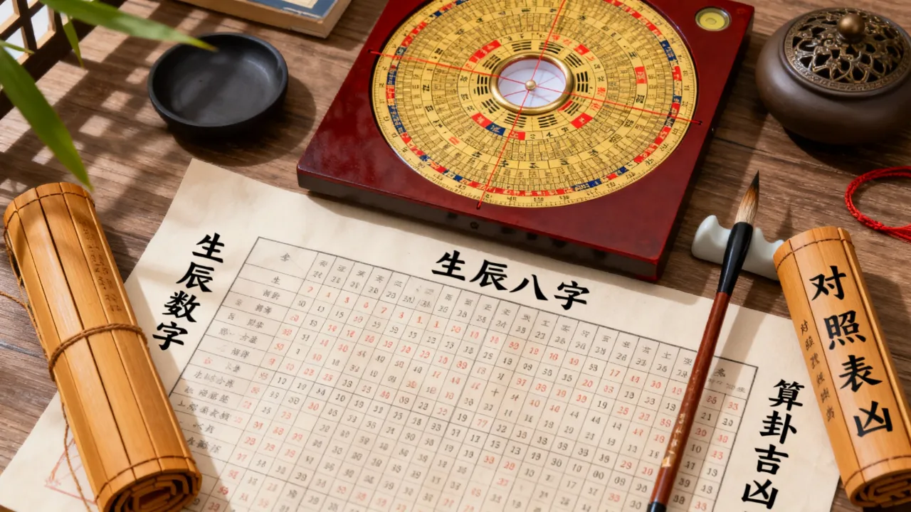 生辰数字怎么算卦吉凶?生辰八字数字算命对照表详解 生辰数字怎么算卦吉凶?生辰八字数字算命对照表详解