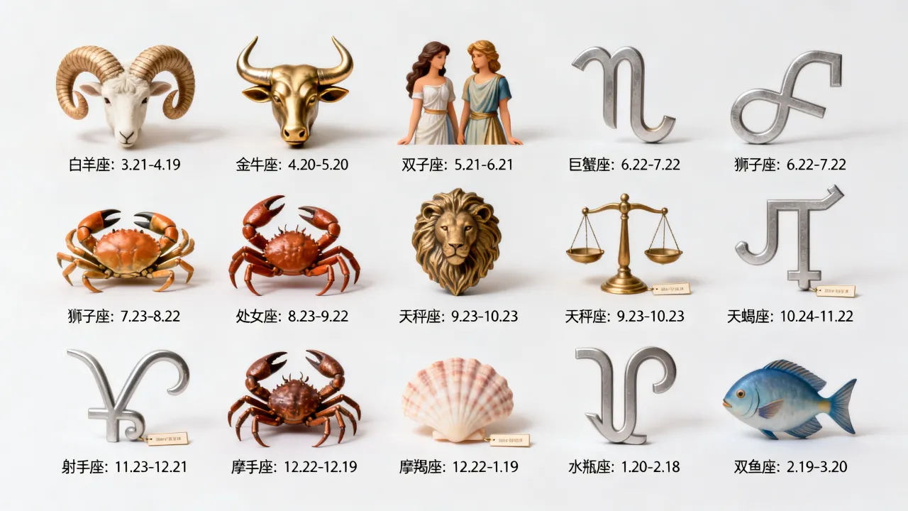 十二星座对应的月份和日期是什么?,怎么区分 十二星座对应的月份和日期是什么?,怎么区分
