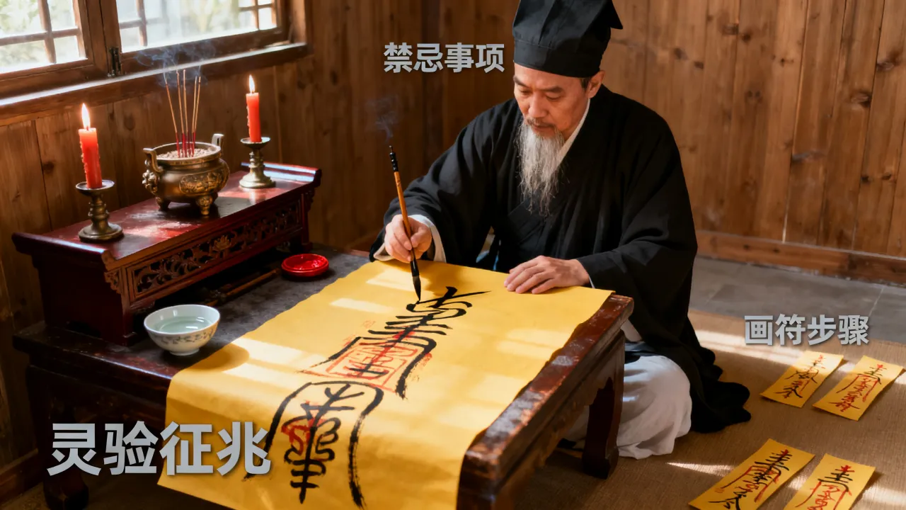 画符怎么判断吉凶，画符灵验的征兆和禁忌有哪些？