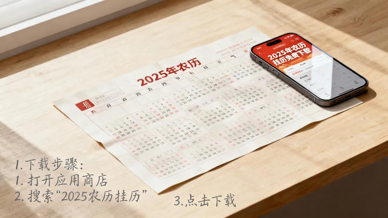挂阴历的日历怎么下载？2025年农历挂历日历免费下载打印
