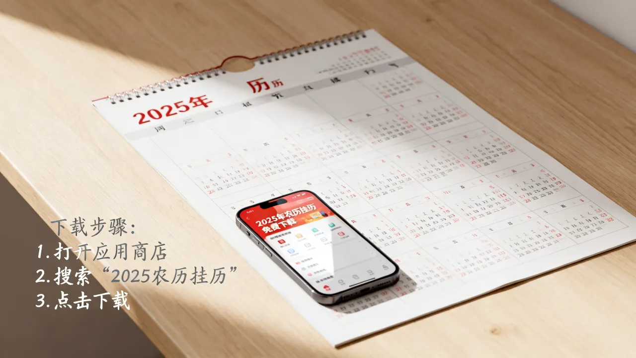 挂阴历的日历怎么下载？2025年农历挂历日历免费下载打印